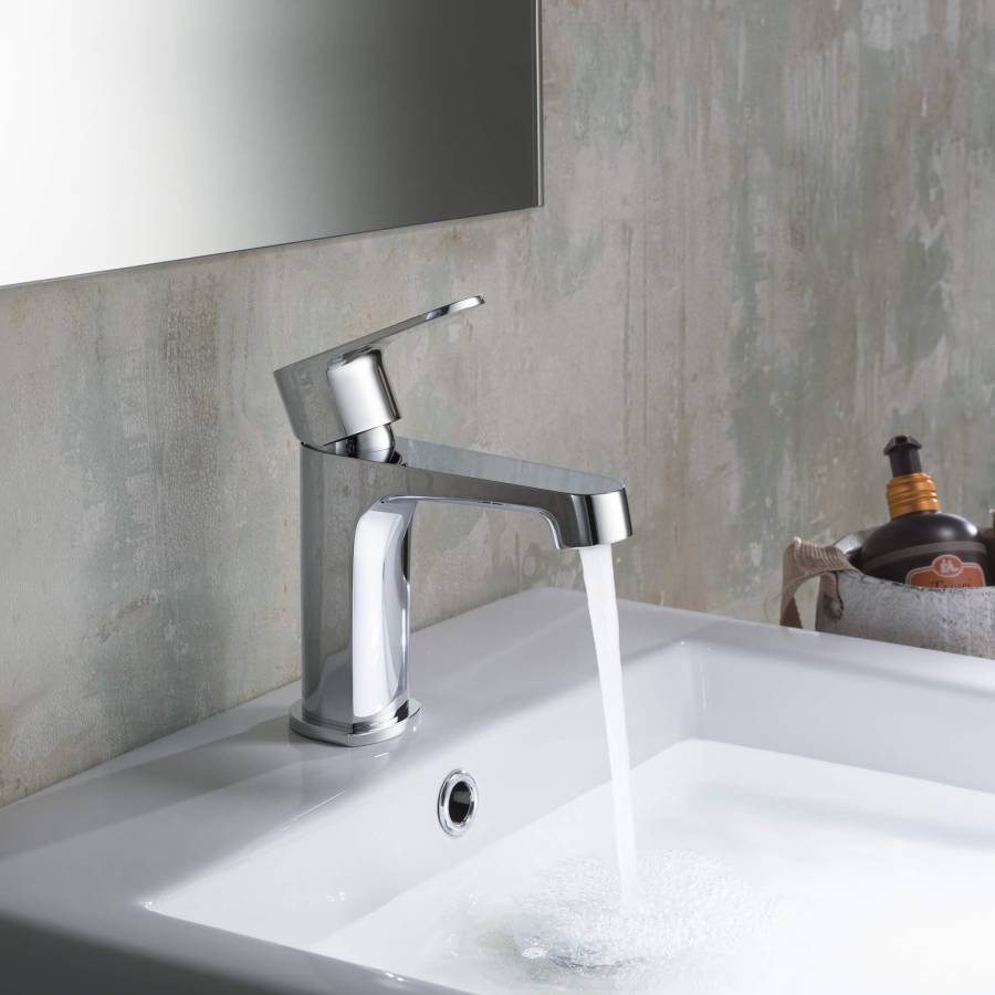 Смеситель для раковины 98, без донного клапана AQUATEK AQ1210CR ОБЕРОН Смеситель для раковины 98, без донного клапана AQUATEK AQ1210CR ОБЕРОН