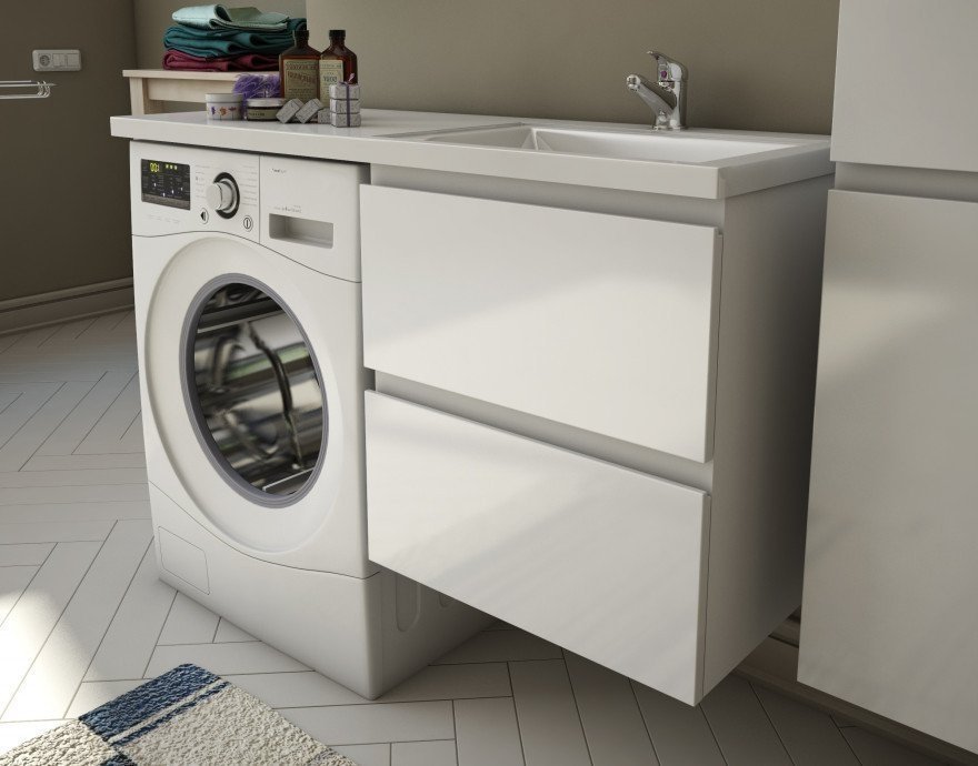 Комплект мебели Dallas Luxe 1500х482 правосторонний подвесной 2 ящика (ШхГхВ) 848х476х607 Комплект мебели Dallas Luxe 1500х482 правосторонний подвесной 2 ящика (ШхГхВ) 848х476х607