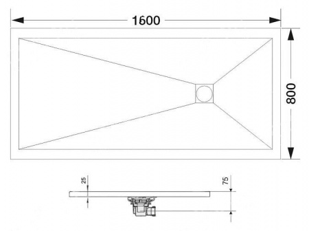 Душевой поддон RGW ST-G 80 x 160 см, прямоугольный, искусственный камень, графит, 14152816-02 Душевой поддон RGW ST-G 80 x 160 см, прямоугольный, искусственный камень, графит, 14152816-02
