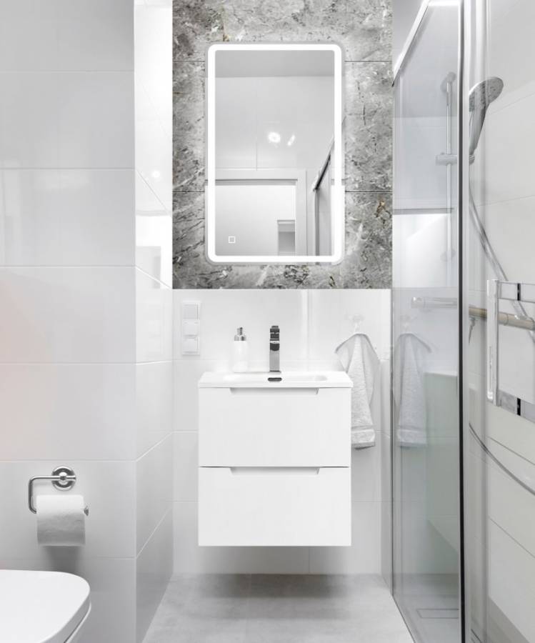 Тумба с раковиной подвесная BelBagno ETNA 50 Rovere Nature, раковина белая Тумба с раковиной подвесная BelBagno ETNA 50 Rovere Nature, раковина белая