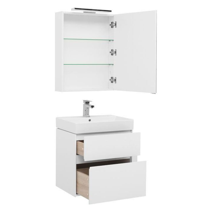 Мебель для ванной Aquanet Бруклин 60 белый Мебель для ванной Aquanet Бруклин 60 белый