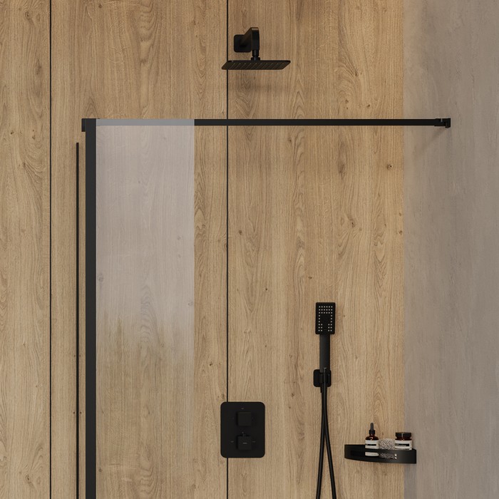 Полка-корзинка для душа угловая OMNIRES 20,5х20,5 см UN10332BL (черная BLM) Полка-корзинка для душа угловая OMNIRES 20,5х20,5 см UN10332BL (черная BLM)