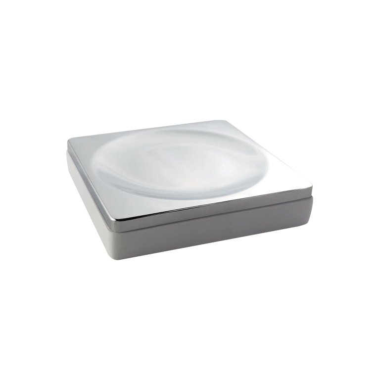 Мыльница квадратная белый-хром 10960-W-CR Boheme Мыльница квадратная белый-хром 10960-W-CR Boheme