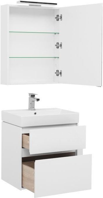 Мебель для ванной Aquanet Бруклин 60 белый Мебель для ванной Aquanet Бруклин 60 белый