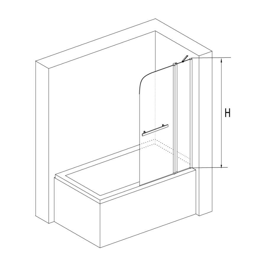 Шторка на ванну RGW Screens SC-12 100х150 03111210-11 профиль Хром стекло прозрачное Шторка на ванну RGW Screens SC-12 100х150 03111210-11 профиль Хром стекло прозрачное
