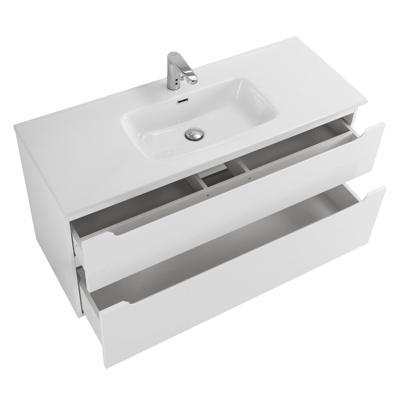 Тумба с раковиной подвесная BelBagno ETNA-H60 120 Bianco Lucido, раковина белая Тумба с раковиной подвесная BelBagno ETNA-H60 120 Bianco Lucido, раковина белая