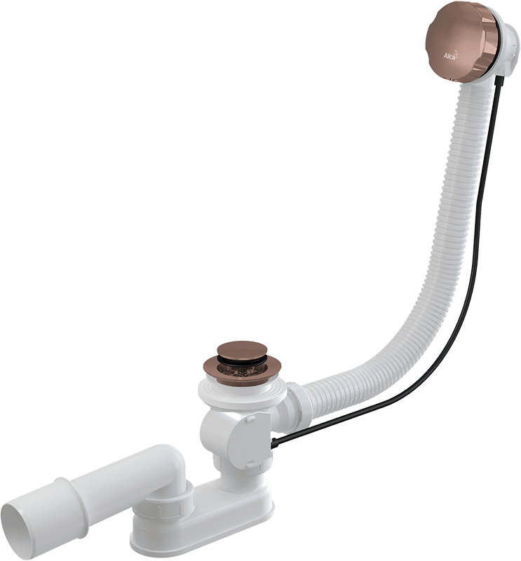 Сифон для ванны автомат комплект, металл RED GOLD-мат Сифон для ванны автомат комплект, металл RED GOLD-мат