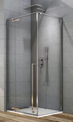 Душевой уголок Aquanet Ideal AE-AXC94MB-S-C 1400x900, прозрачное стекло