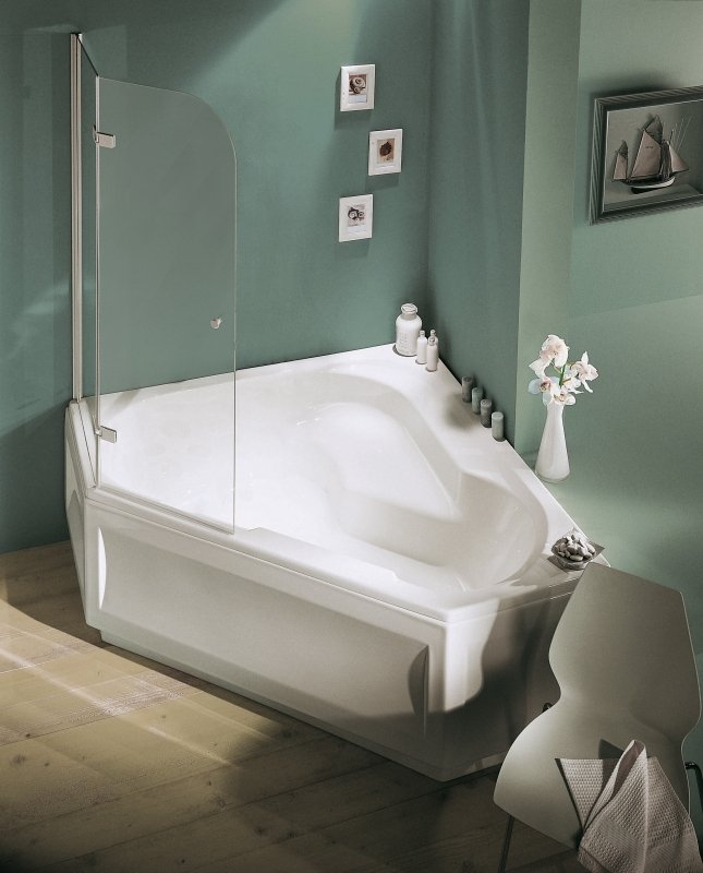 Акриловая ванна Jacob Delafon Bain Douche E6222RU-00 145х145 левая, шт Акриловая ванна Jacob Delafon Bain Douche E6222RU-00 145х145 левая, шт