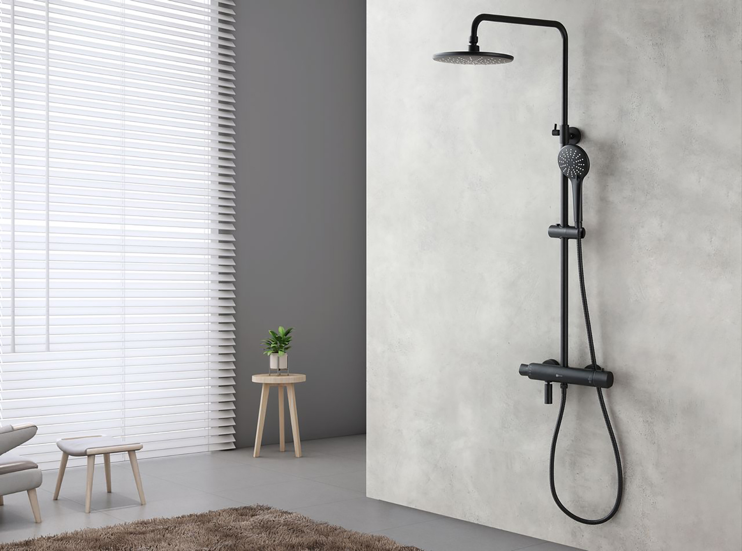 Смеситель Lemark Bronx LM3772BL для душа термостатический Смеситель Lemark Bronx LM3772BL для душа термостатический