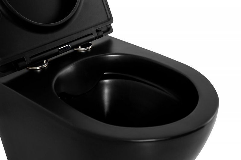 COLORATO Сиденье дюропласт, soft close, металлическое крепление, чёрное матовое, BB062SC-MB COLORATO Сиденье дюропласт, soft close, металлическое крепление, чёрное матовое, BB062SC-MB