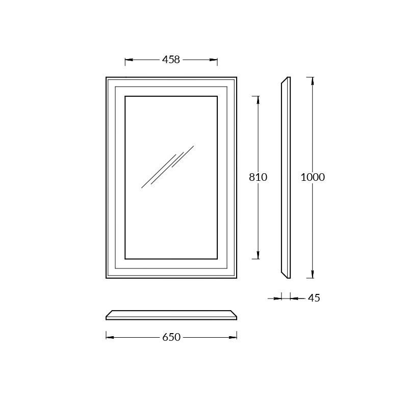 Зеркало PLAZA Classic 65, капучино матовое PL.C.mi.65\CAP Зеркало PLAZA Classic 65, капучино матовое PL.C.mi.65\CAP