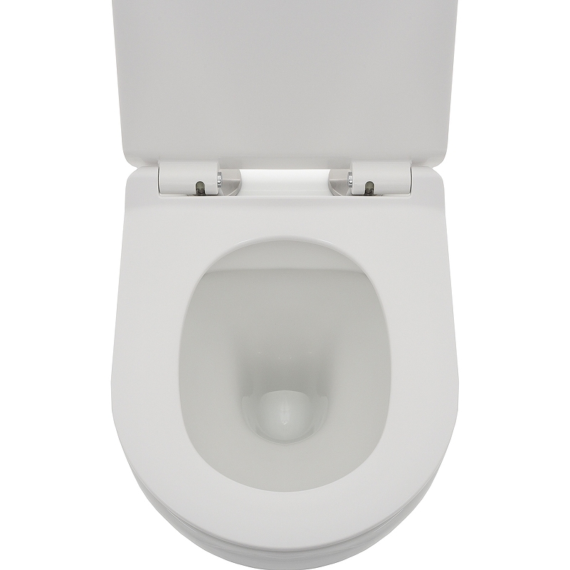 Унитаз подвесной безободковый AQUAme AQM2002 с крышкой-сиденьем микролифт, белый глянец Унитаз подвесной безободковый AQUAme AQM2002 с крышкой-сиденьем микролифт, белый глянец