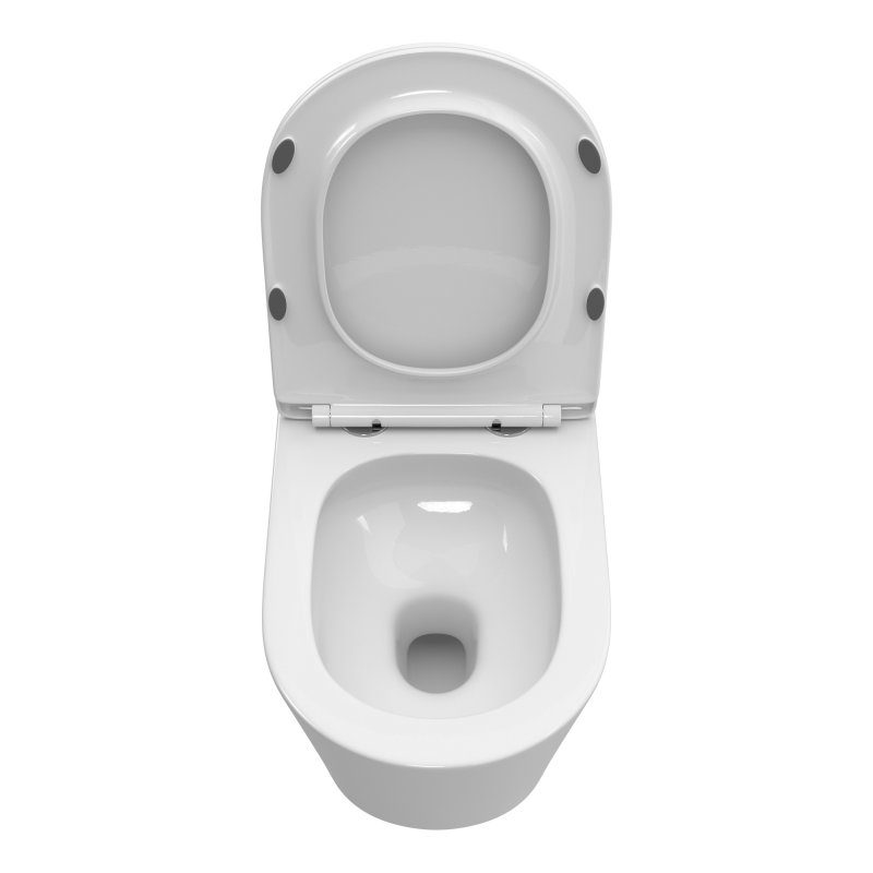 TRE-TOR Унитаз подвесной, безободковый, с системой смыва "Торнадо", с сиденьем soft close, BB5180CH-TOR/SC TRE-TOR Унитаз подвесной, безободковый, с системой смыва "Торнадо", с сиденьем soft close, BB5180CH-TOR/SC