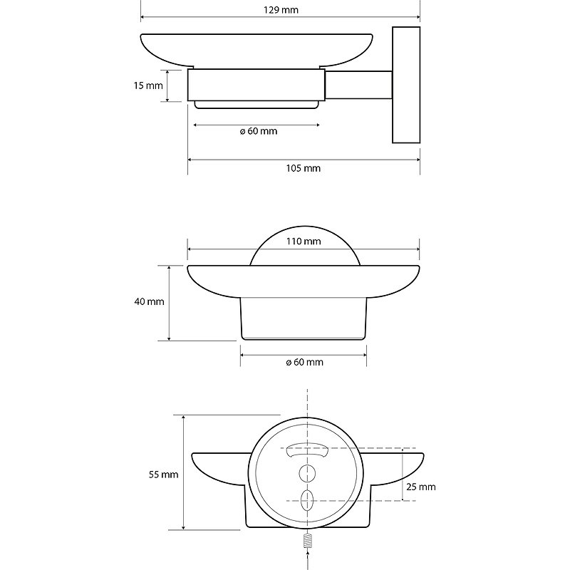 Мыльница Bemeta Neo 104108045 Нержавеющая сталь Мыльница Bemeta Neo 104108045 Нержавеющая сталь