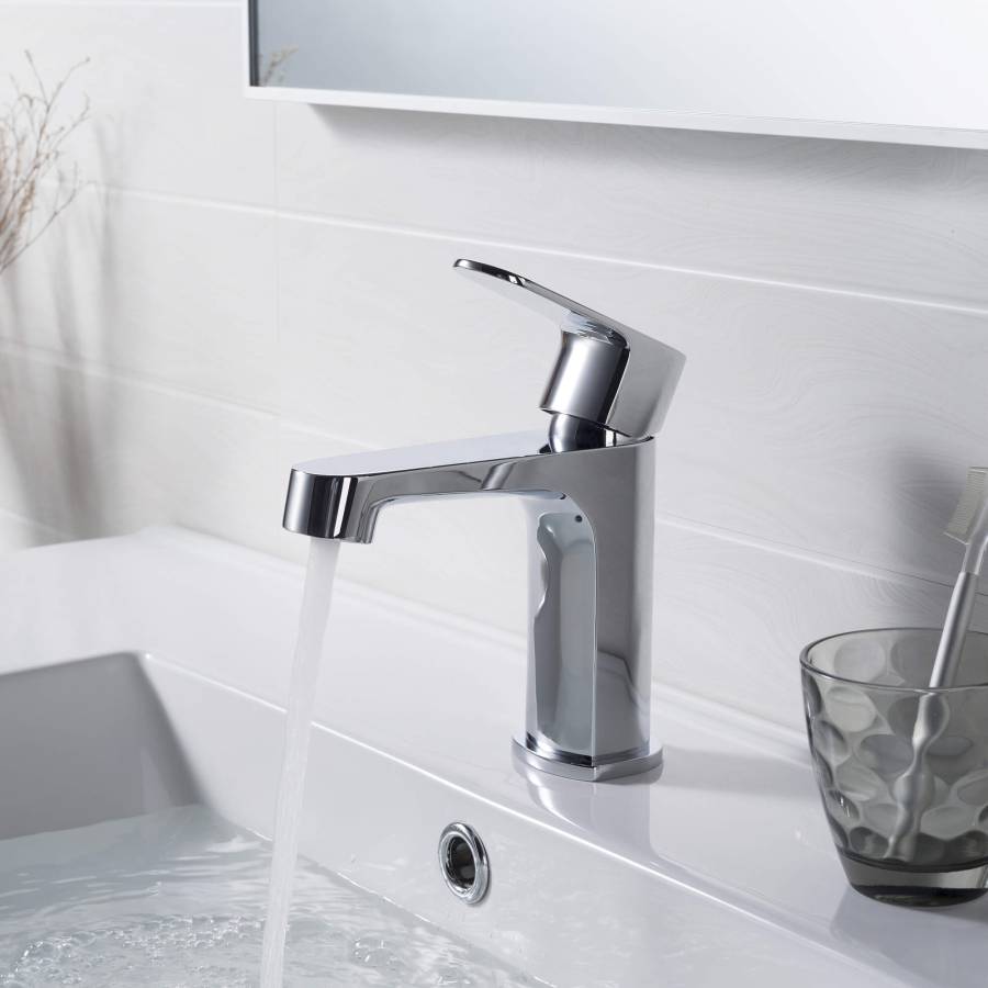 Смеситель для раковины 98, без донного клапана AQUATEK AQ1210CR ОБЕРОН Смеситель для раковины 98, без донного клапана AQUATEK AQ1210CR ОБЕРОН