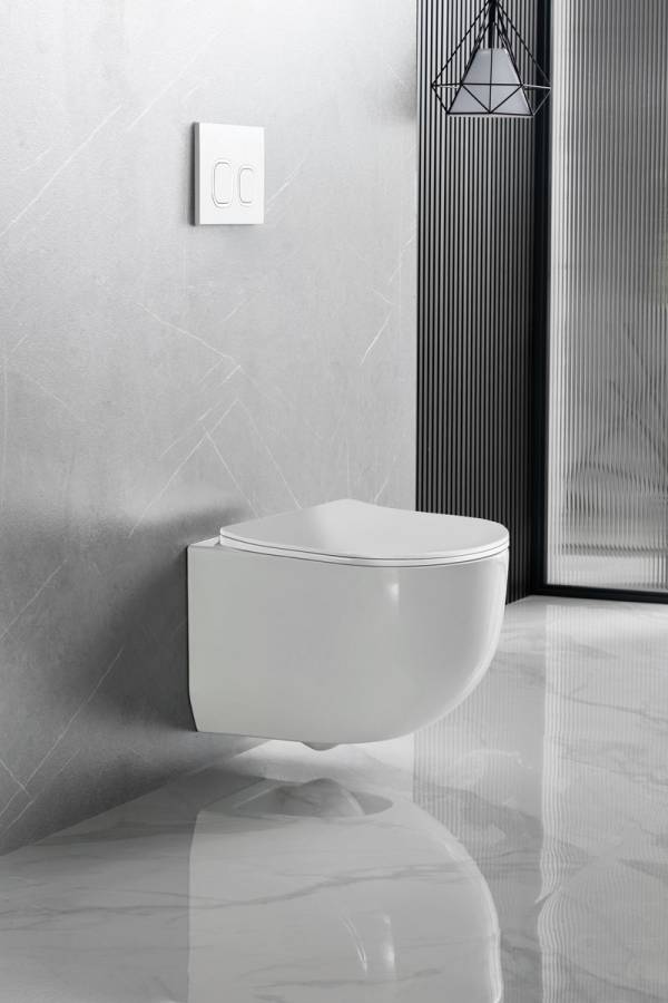 Унитаз подвесной Tornado Globo VT1-52T безободковый, цвет белый, ультратонкое soft-close сиденье Унитаз подвесной Tornado Globo VT1-52T безободковый, цвет белый, ультратонкое soft-close сиденье