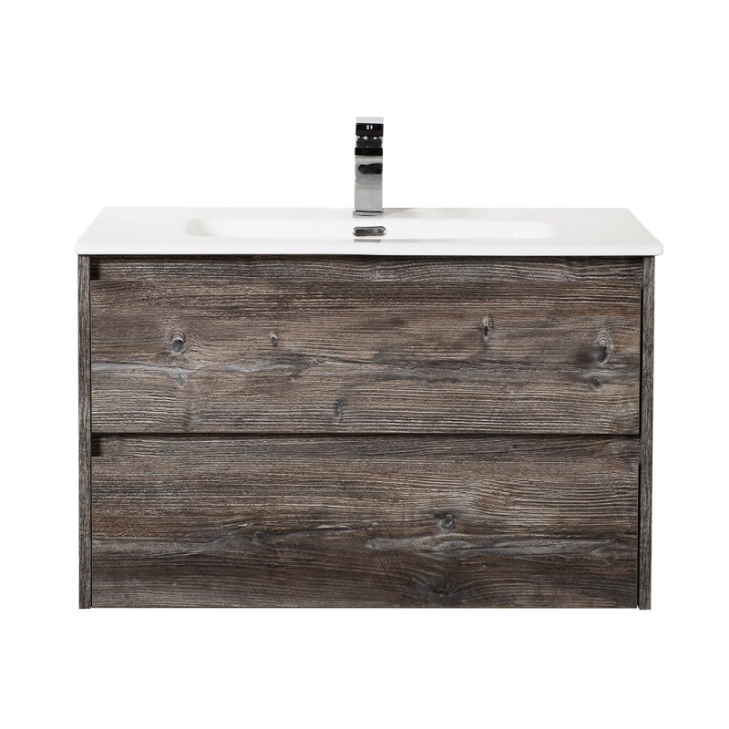 Тумба с раковиной подвесная BelBagno KRAFT 70 Rovere Nebrasca Nature, раковина белая Тумба с раковиной подвесная BelBagno KRAFT 70 Rovere Nebrasca Nature, раковина белая