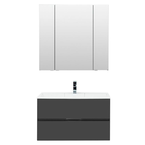 Мебель для ванной Aquanet Алвита 90 серый антрацит Мебель для ванной Aquanet Алвита 90 серый антрацит