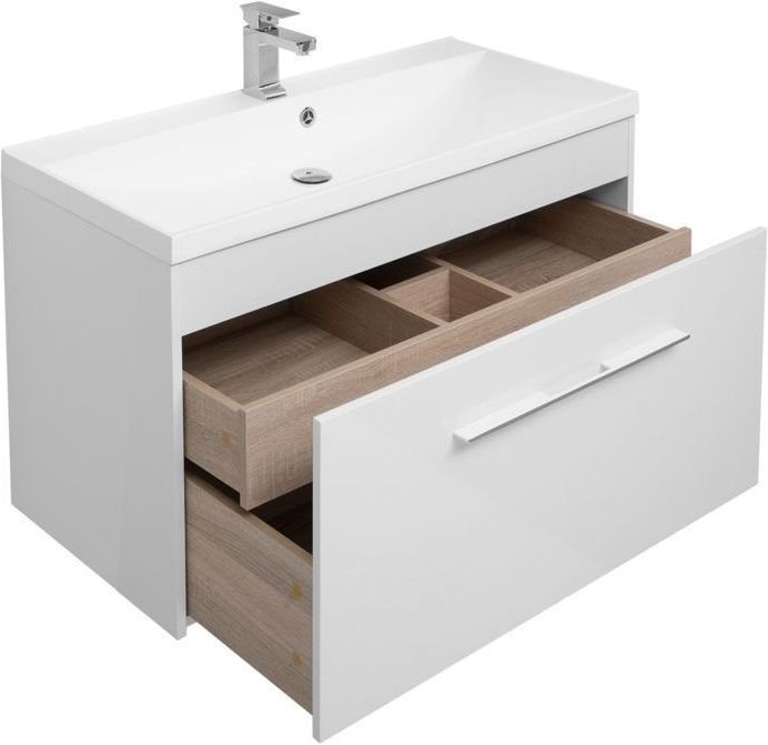 Мебель для ванной Aquanet Августа 100 белый (раковина Нота) Мебель для ванной Aquanet Августа 100 белый (раковина Нота)