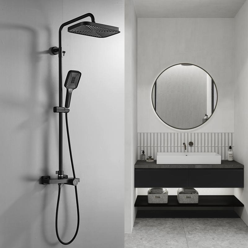 Душевая стойка с термостатом ROSE R18H R1896H-6 Душевая стойка с термостатом ROSE R18H R1896H-6