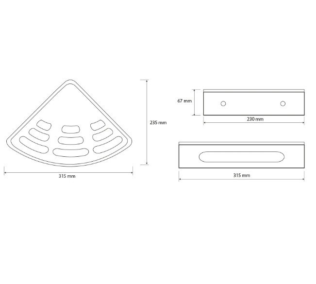 Угловая полочка для мыла - мыльница Угловая полочка для мыла - мыльница