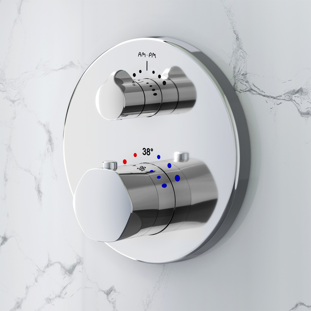 Смеситель Для ванны и душа с термостатом, монтируемый в стену F9085500 Gem Смеситель Для ванны и душа с термостатом, монтируемый в стену F9085500 Gem