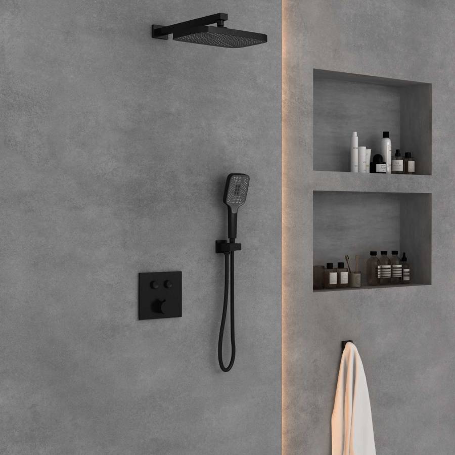 Душевой комплект VSFW-4211MB встраиваемый, 2 режима, черный Душевой комплект VSFW-4211MB встраиваемый, 2 режима, черный