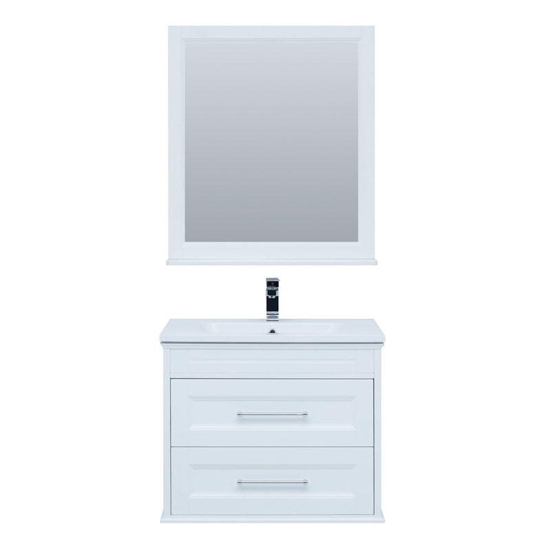 Мебель для ванной Aquanet Бостон М 80 белый( лит. мрамор) Мебель для ванной Aquanet Бостон М 80 белый( лит. мрамор)