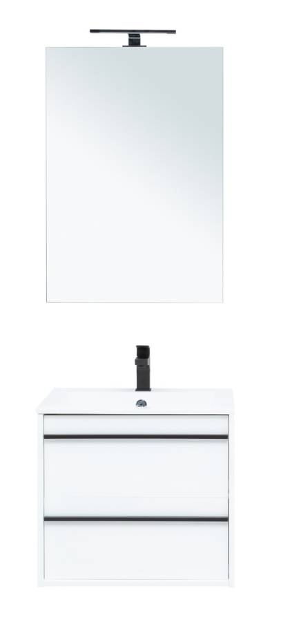 Мебель для ванной Aquanet Lino 60 белый матовый Мебель для ванной Aquanet Lino 60 белый матовый