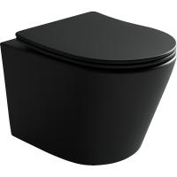 Подвесной унитаз Balearica Rimless (цвет Черный Матовый) Подвесной унитаз Balearica Rimless (цвет Черный Матовый)