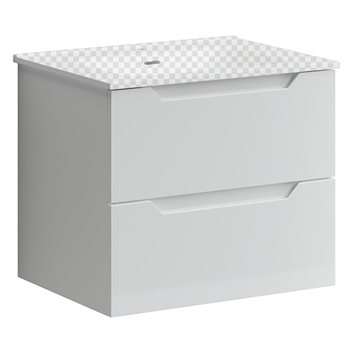 Тумба подвесная SANCOS Norma 2.0 590х450х500, c двумя ящиками оснащенными доводчиками, белый глянец , арт. NR2.060W Тумба подвесная SANCOS Norma 2.0 590х450х500, c двумя ящиками оснащенными доводчиками, белый глянец , арт. NR2.060W