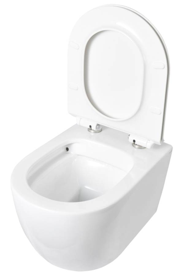 Унитаз подвесной безободковый укороченный Creto Logan L1 1001-001-L1W/1 49 см с крышкой-сиденьем микролифт Унитаз подвесной безободковый укороченный Creto Logan L1 1001-001-L1W/1 49 см с крышкой-сиденьем микролифт