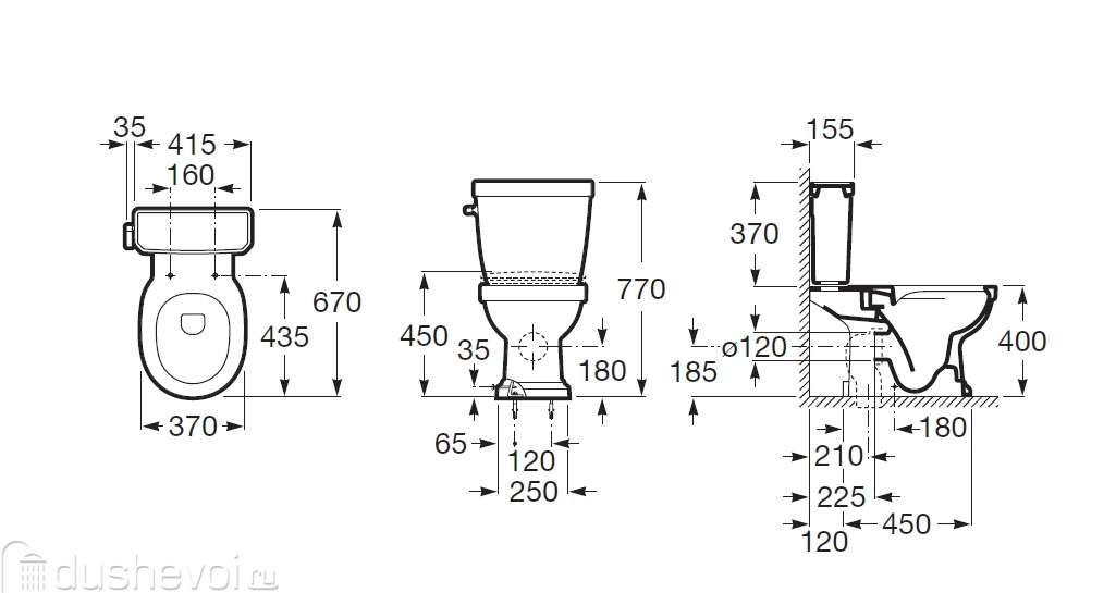 Roca Carmen 3420A7000 чаша Roca Carmen 3420A7000 чаша