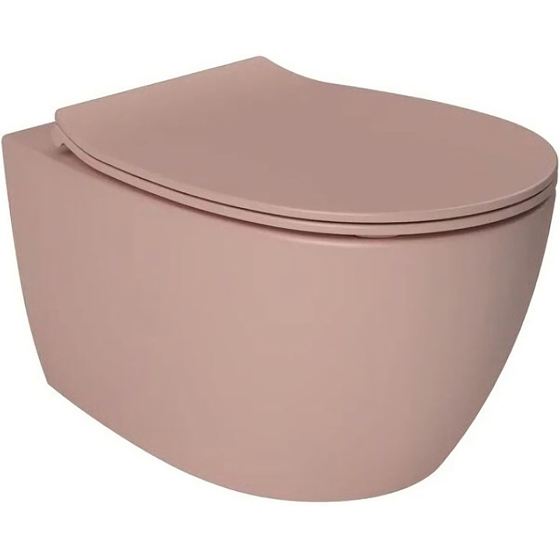 Чаша подвесного унитаза Allen Brau Fantasy 4.11004.SM розовый Чаша подвесного унитаза Allen Brau Fantasy 4.11004.SM розовый