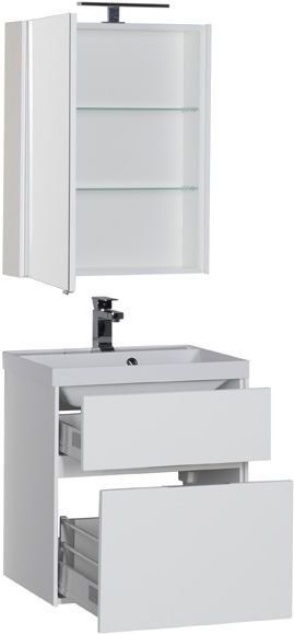 Мебель для ванной Aquanet Латина 60 белый (2 ящика) Мебель для ванной Aquanet Латина 60 белый (2 ящика)