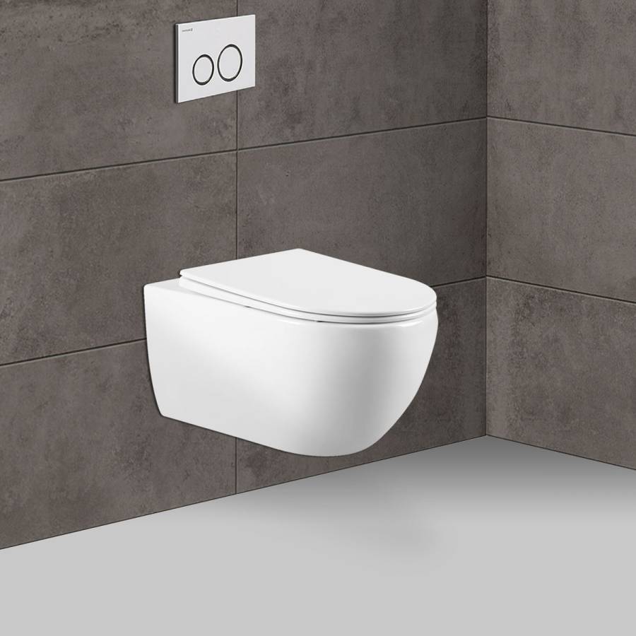 Унитаз подвесной Evo VT1-34 безободковый, цвет белый, ультратонкое soft-close сиденье Унитаз подвесной Evo VT1-34 безободковый, цвет белый, ультратонкое soft-close сиденье