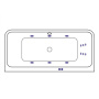 Ванна EXCELLENT Arana 180x85 "LINE" (хром) Ванна EXCELLENT Arana 180x85 "LINE" (хром)