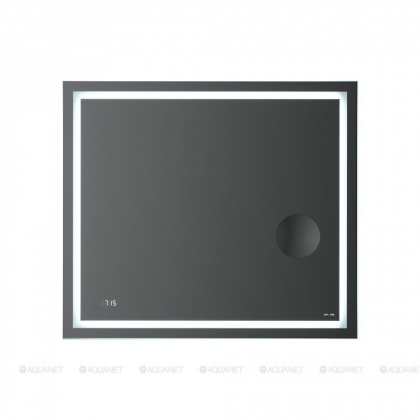 M91AMOX0803WG Универсальное зеркало с контурной Led-подсветкой, часами и косметическим зеркалом, 80 M91AMOX0803WG Универсальное зеркало с контурной Led-подсветкой, часами и косметическим зеркалом, 80