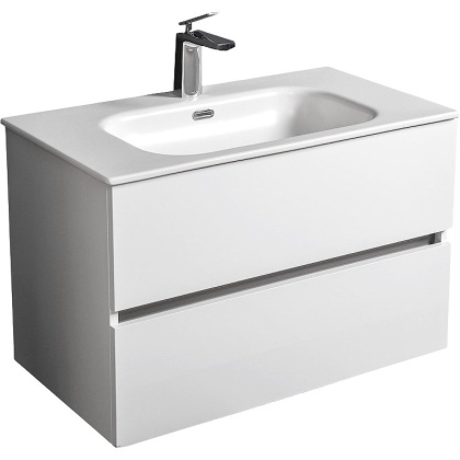 Тумба без раковины Vallessi 80*46cm WHITE 2 полки, 837-080-W Boheme