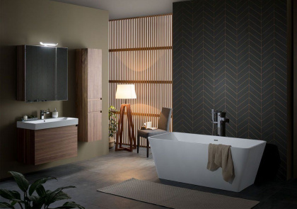 Зеркало-шкаф Aquanet Нью-Йорк 85 орех Зеркало-шкаф Aquanet Нью-Йорк 85 орех