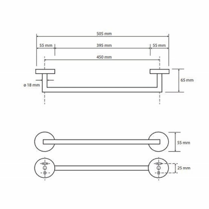 Полотенцедержатель Bemeta Dark 104204020 Черный