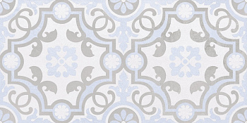 Плитка настенная 34017 Depo узор голубой 25*50 (12шт/1,5м2), м2