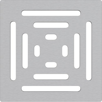 Решетка для cливных трапов из нержавеющей стали 102×102 мм, нержавеющая сталь