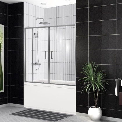 Душевая шторка на ванну BelBagno UNO-VF-2-170/145-M-Cr Душевая шторка на ванну BelBagno UNO-VF-2-170/145-M-Cr