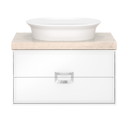 Тумба CANALETTO подвесная с ящиками 80, белая глянцевая Тумба CANALETTO подвесная с ящиками 80, белая глянцевая