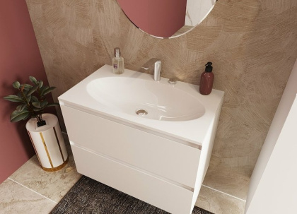 Комплект мебели Malta 800х450 подвесной 2 ящика (ШхГхВ) 798х466х607