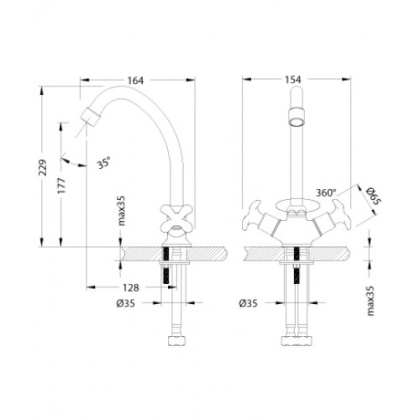 Смеситель Lemark Flora LM0104C для кухни