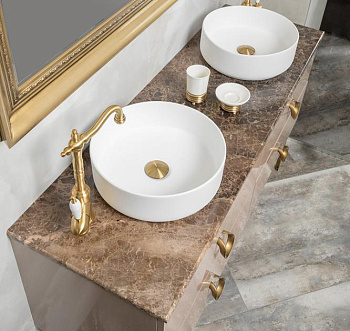 Столешница мрамор 161см Emprador Dark