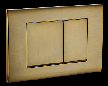 Кнопка для инсталляции, пластик BRONZE, глянец, квадратная